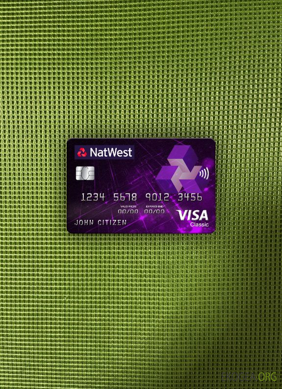 Royaume , Uni NatWest Bank Visa Classic Card Photolook recto